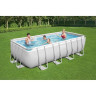Каркасный бассейн BESTWAY POWER STEEL 488х244х122см + песочный ф/насос 3028 л/ч, лестница, тент 56671 BW